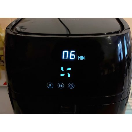 BONTOTT, Kijelzőhibás SilverCrest SHFD 2150 A1 / A2 XL digitális Air Fryer 5.2L 1.4 kg 2150W forrólevegős olajsütő, olaj nélküli fritőz, 10 automata programmal 