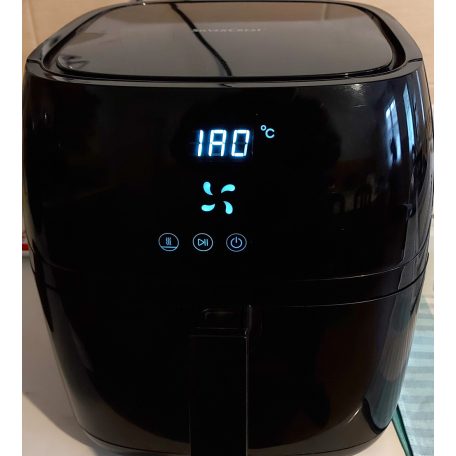 BONTOTT, Kijelzőhibás SilverCrest SHFD 2150 A1 / A2 XL digitális Air Fryer 5.2L 1.4 kg 2150W forrólevegős olajsütő, olaj nélküli fritőz, 10 automata programmal 