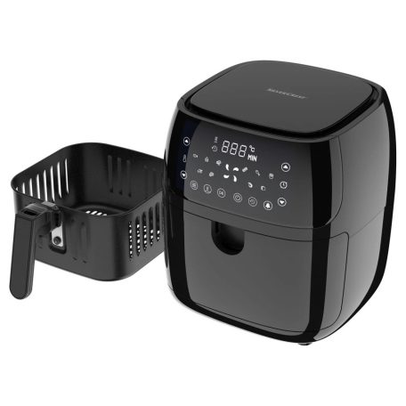 SilverCrest SHFD 2150 A2 XL digitális Air Fryer 5.2L 1.4 kg 2150W forrólevegős olajsütő, olaj nélküli fritőz, 10 automata programmal 