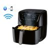  SilverCrest SHFS 2150 A1 Wi-Fi SMART XL Bluetooth digitális Air Fryer 5.2L 1.4 kg 2150W forrólevegős olajsütő, olaj nélküli okos fritőz
