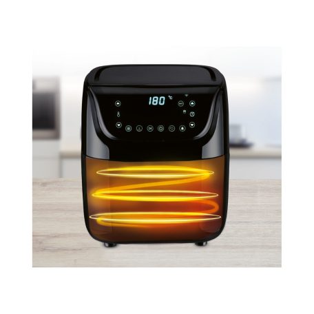 SilverCrest SHFS 2150 A1 Airyfryer Wi-Fi SMART XL Bluetooth digitális Air Fryer 5.2L 1.4 kg 2150W forrólevegős olajsütő, olaj nélküli okos fritőz