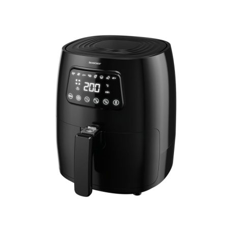 SilverCrest SHF 1400 A1 digitális Air Fryer 2.3L 1400W forrólevegős olajsütő, olaj nélküli fritőz, 8 automata programmal 