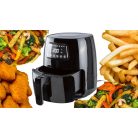 SilverCrest SHF 1400 A1 digitális Air Fryer 2.3L 1400W forrólevegős olajsütő, olaj nélküli fritőz, 8 automata programmal 