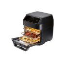 SilverCrest SHF 1800 C1 1800W 12 literes XL 9 az 1-ben Air Fryer, grillcsirke és kebab sütő, forrólevegős, légkeveréses digitális sütő, forgó grillel, sütőkosárral, 3 sütőráccsal, belső világítással
