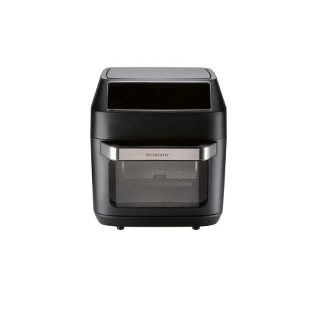 SilverCrest SHF 1800 C1 1800W 12 literes XL 9 az 1-ben Air Fryer, grillcsirke és kebab sütő, forrólevegős, légkeveréses digitális sütő, forgó grillel, sütőkosárral, 3 sütőráccsal, belső világítással