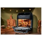 SilverCrest SHF 1800 C1 1800W 12 literes XL 9 az 1-ben Air Fryer, grillcsirke és kebab sütő, forrólevegős, légkeveréses digitális sütő, forgó grillel, sütőkosárral, 3 sütőráccsal, belső világítással