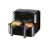 SilverCrest SHLFDD 2400 A1 XXXL dupla, kétzónás, kétkosaras Air Fryer, forrólevegős, olajmentes olajsütő, fritőz 2200W - 2600 W 8.7L