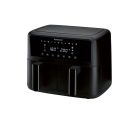 SilverCrest SHLFD 2600 B1 XXXL dupla zónás, kétzónás, kétkosaras Air Fryer, forrólevegős, olajmentes olajsütő, fritőz 2200W - 2600W 8.7L