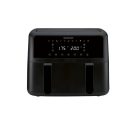 SilverCrest SHLFD 2600 B1 XXXL dupla zónás, kétzónás, kétkosaras Air Fryer, forrólevegős, olajmentes olajsütő, fritőz 2200W - 2600W 8.7L