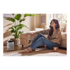 SilverCrest SHLF 2000 E4 2000W távirányítós digitális termoventilátor, fűtőventilátor, ventilátoros hősugárzó fehér / fekete készülékházzal (ROWI)