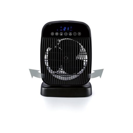 SilverCrest SHLF 2000 E4 2000W távirányítós digitális termoventilátor, fűtőventilátor, ventilátoros hősugárzó fehér / fekete készülékházzal (ROWI)