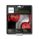 Philips SHL 3060 piros Neodymium mikrofonos fejhallgató 106 dB 10 - 22000 Hz 24 Ohm - 8 dB 1000 mW 32 mm Jack SHL3060RD (SHL3065RD/00)