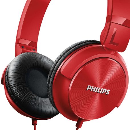 Philips SHL 3060 piros Neodymium mikrofonos fejhallgató 106 dB 10 - 22000 Hz 24 Ohm - 8 dB 1000 mW 32 mm Jack SHL3060RD (SHL3065RD/00)