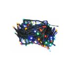 Simpex kültéri / beltéri színes LED fényfüzér zöld kábellel, 240 db RGB Multicolor színes LED-el 24 méter, 8 program (AX8-406040)