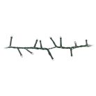 Simpex kültéri / beltéri jégfehér (hidegfehér) LED fényfüzér zöld kábellel, 800 db hidegfehér LED-el 16 méter, 8 program (AX8-510030)