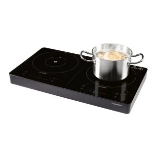   SilverCrest SID 3500 F1 kétlapos (2 zónás) 3500W üvegkerámia dupla indukciós főzőlap 2000W + 1500W kétzónás indukciós rezsó