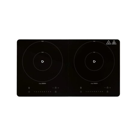 SilverCrest SID 3500 F1 kétlapos (2 zónás) 3500W üvegkerámia dupla indukciós főzőlap 2000W + 1500W kétzónás indukciós rezsó