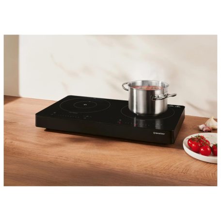 SilverCrest SID 3500 F1 kétlapos (2 zónás) 3500W üvegkerámia dupla indukciós főzőlap 2000W + 1500W kétzónás indukciós rezsó