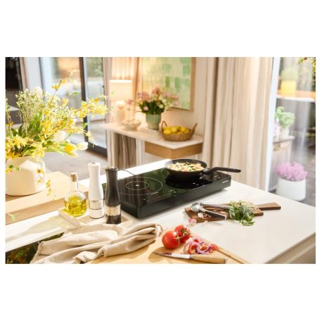 SilverCrest SID 3500 F1 kétlapos (2 zónás) 3500W üvegkerámia dupla indukciós főzőlap 2000W + 1500W kétzónás indukciós rezsó