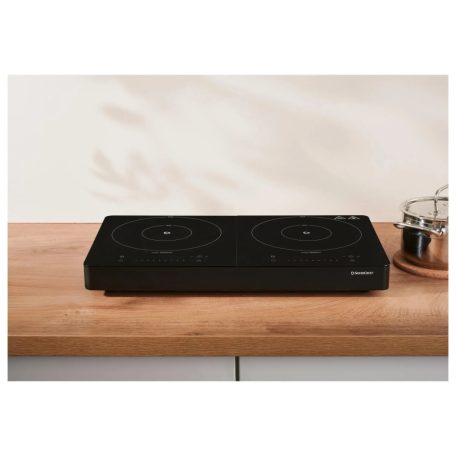 SilverCrest SID 3500 F1 kétlapos (2 zónás) 3500W üvegkerámia dupla indukciós főzőlap 2000W + 1500W kétzónás indukciós rezsó