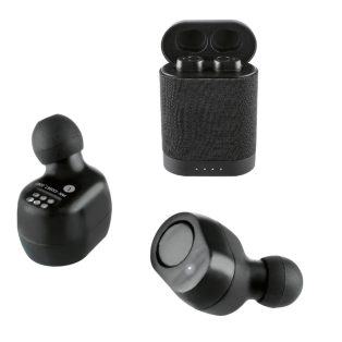   SilverCrest SIKL 40 A1 Bluetooth IN-EAR Headphones Set, vezeték nélküli 2 az 1-ben fülhallgató, Headset, hangszóró töltőállomással