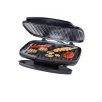   SilverCrest SKG 1000 C1 elektromos grillsütő mini kontaktgrill 1000W fekete kontakt grill  25 x 15 cm