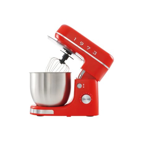 SilverCrest SKML 650 B2 Retro 1973 piros 600W 3.7L planetáris mixer, konyhai robotgép, 8 sebességfokozattal, 3.7 literes inox keverőtállal