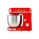 SilverCrest SKML 650 B2 Retro 1973 piros 600W 3.7L planetáris mixer, konyhai robotgép, 8 sebességfokozattal, 3.7 literes inox keverőtállal