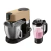   SilverCrest SKMP 1300 D3 Premium fekete / fekete - arany 1300W 6.3  literes XXL profi konyhai robotgép 10 sebességfokozattal, 1.5L turmix feltéttel
