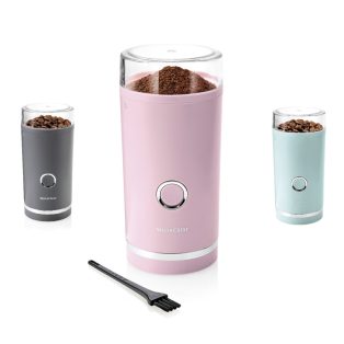   SilverCrest SKMS 180 A1 elektromos kávédaráló, Coffee Grinder, 180W 70g (8 - 9 csésze kapacitás) pink / zöld / szürke színben