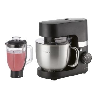   SilverCrest SKMW 900 C1 fekete 900W 5L konyhai robotgép turmix feltéttel, beépített mérleggel, digitális időzítővel, LED kijelzővel 8 sebességfokozattal