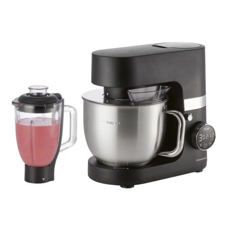 SilverCrest SKMW 900 C1 fekete 900W 5L konyhai robotgép turmix feltéttel, beépített mérleggel, digitális időzítővel, LED kijelzővel 8 sebességfokozattal