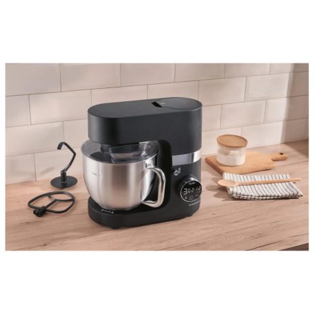 SilverCrest SKMW 900 C1 fekete 900W 5L konyhai robotgép turmix feltéttel, beépített mérleggel, digitális időzítővel, LED kijelzővel 8 sebességfokozattal