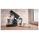 SilverCrest SKMW 900 C1 fekete 900W 5L konyhai robotgép turmix feltéttel, beépített mérleggel, digitális időzítővel, LED kijelzővel 8 sebességfokozattal