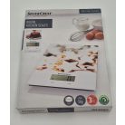 SilverCrest SKW 5 C1 / SKWG 5 A1 Digital Kitchen Scale 200 x 145 mm üveglapos / inox (nemesacél) grammra pontos digitális konyhai mérleg 5 kg méréshatárral, TARA funkcióval (több színben)