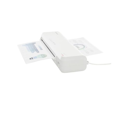 SilverCrest SLA 230 A1 fehér / fekete A4 lamináló gép, 265W laminátor, laminálógép 5 db lamináló fóliával meleglamináláshoz
