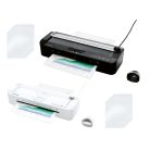 SilverCrest SLG 350 D2 Prémium 380W A4 hideg - meleg lamináló, laminátor, laminálógép görgős papírvágóval, 30 db lamináló fóliával fekete / fehér