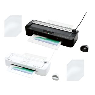   SilverCrest SLG 350 D2 Prémium 380W A4 hideg - meleg lamináló, laminátor, laminálógép görgős papírvágóval, 30 db lamináló fóliával fekete / fehér