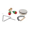   StreetLife Music 8 az 1-ben, 14 részes gyermek hangszerkészlet: xilofon, csörgő, csörgőkarika, dobrúd, csörgő tojás, rumbatök, dob, triangulum