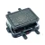 SelecLine XJ-7K122 (855388) 4 személyes 500W 20 x 28 cm szögletes elektromos mini raclette grill, raklett grillsütő, levehető bordázott tapadásmentes sütőlappal