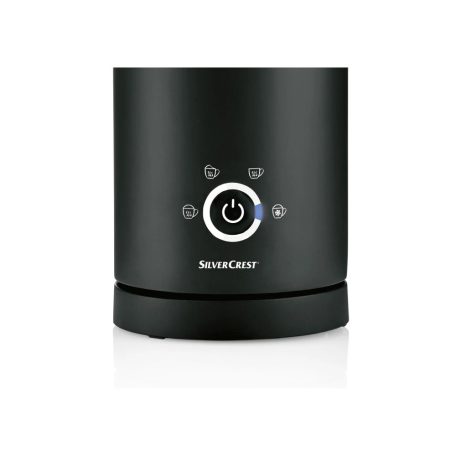 SilverCrest SMAS 500 C3 fekete elektromos tejhabosító 500W tejforraló 5-féle tejhab üzemmóddal (300 ml melegítés, 150 ml habosítás) 