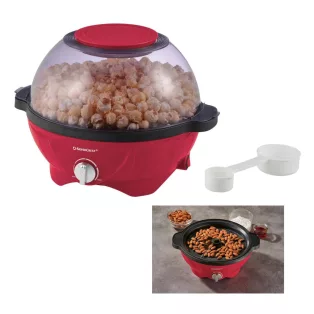   SilverCrest SMPM 850 A1 Popcorn Maker 2 in 1 850W háztartási popcorn készítő és mandulapörkölő gép, 130g / 5 liter pattogatott kukorica készítéséhez