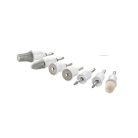 SilverCrest gyári 7 darabos pótfej készlet SMPS 7 / Sanitas SMA 35 / SMA 38 elektromos hálózati manikűr-pedikűr szetthez