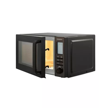 SilverCrest SMW 800 F2 Fekete 20L 800W / 1200W digitális grilles mikrohullámú sütő, forgótányéros mikró, mikrósütő grill funkcióval