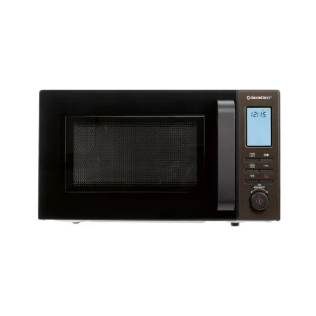 SilverCrest SMW 800 F2 Fekete 20L 800W / 1200W digitális grilles mikrohullámú sütő, forgótányéros mikró, mikrósütő grill funkcióval