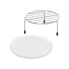 SilverCrest SMW 800 F2 Fekete 20L 800W / 1200W digitális grilles mikrohullámú sütő, forgótányéros mikró, mikrósütő grill funkcióval