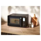 SilverCrest SMW 800 F2 Fekete 20L 800W / 1200W digitális grilles mikrohullámú sütő, forgótányéros mikró, mikrósütő grill funkcióval