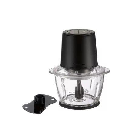 SilverCrest SMZE 500 C2 / E1 inox nemesacél 500W 1,2L üveg tálas konyhai aprító, jégdaráló funkcióval 