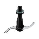 SilverCrest SMZE 500 C2 inox nemesacél 500W 1,2L üveg tálas konyhai aprító, jégdaráló funkcióval 