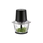 SilverCrest SMZE 500 C2 / E1 inox nemesacél 500W 1,2L üveg tálas konyhai aprító, jégdaráló funkcióval 